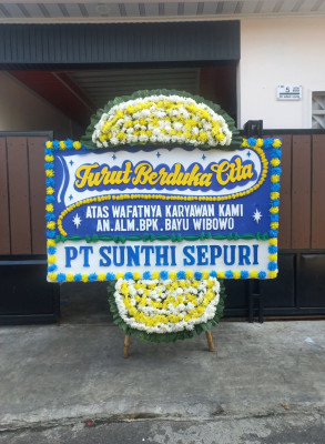 Papan Bunga Duka di Sukarindik